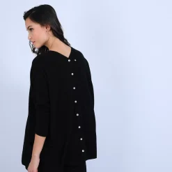 Maison Montagut Pulls>Pull Large En Cachemire Boutonne Dans Le Dos - Osana