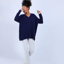 Maison Montagut Pulls>Pull Large En Cachemire Boutonne Dans Le Dos - Osana