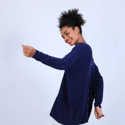 Maison Montagut Pulls>Pull Large En Cachemire Boutonne Dans Le Dos - Osana