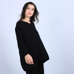 Maison Montagut Pulls>Pull Large En Cachemire Boutonne Dans Le Dos - Osana