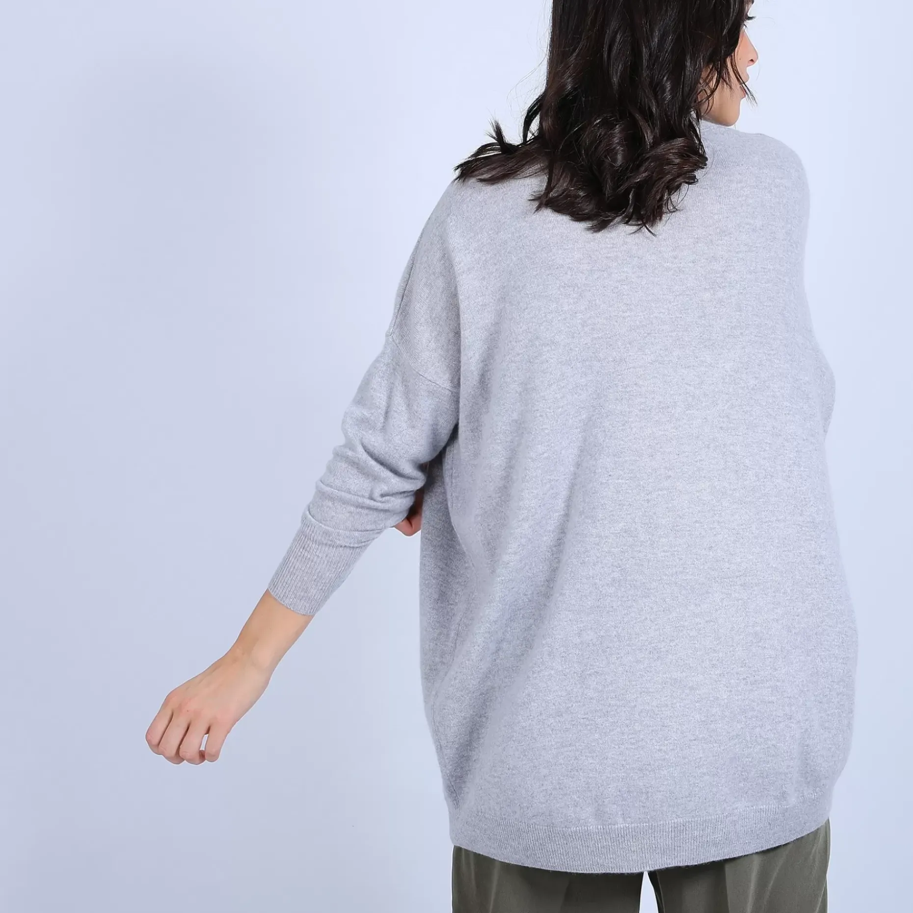 Maison Montagut Pulls>Pull Large En Cachemire Col Roule - Bouda
