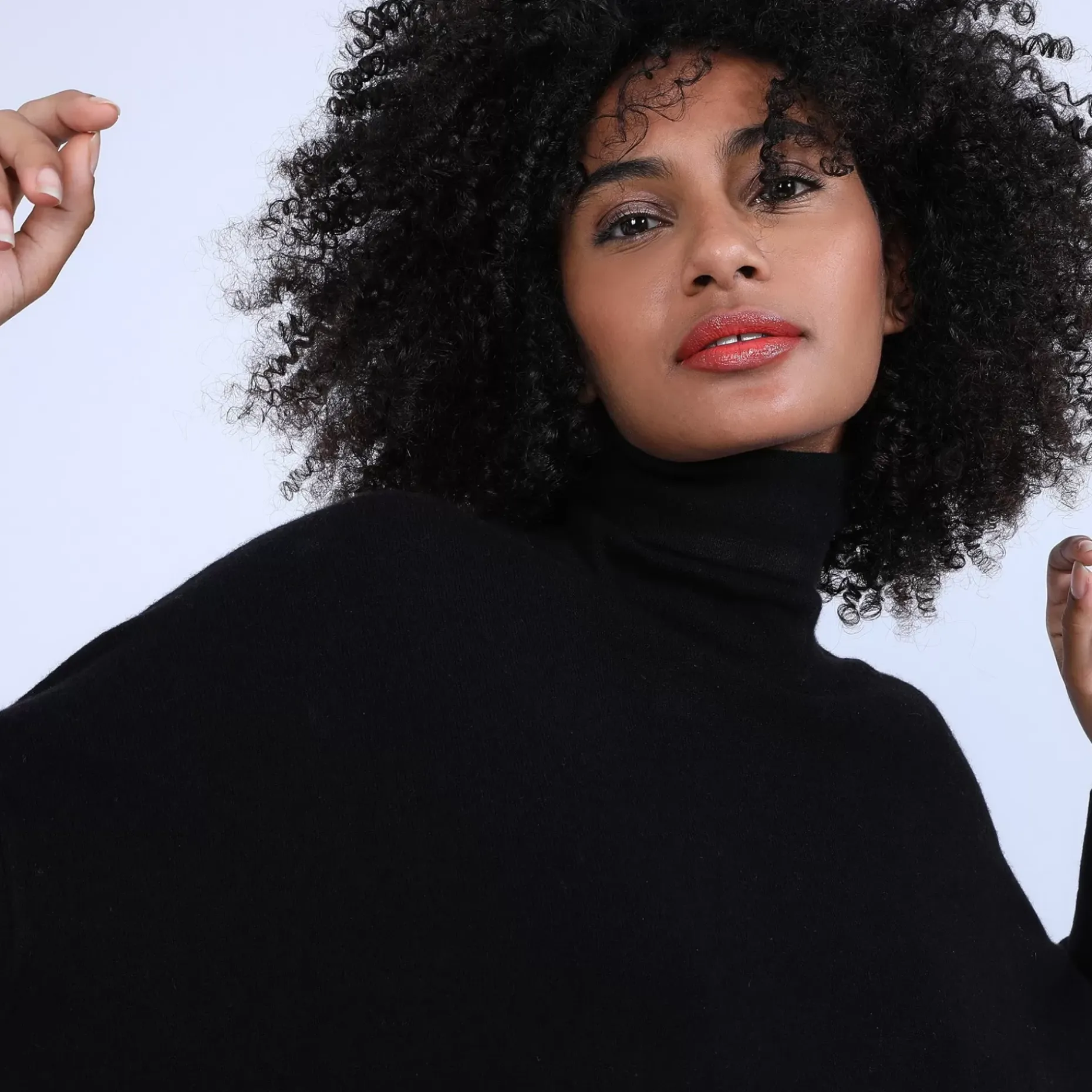 Maison Montagut Pulls>Pull Large En Cachemire Col Roule - Bouda