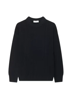 Maison Montagut Pulls>Pull Maille Gaufree En Laine Et Cachemire - Fall
