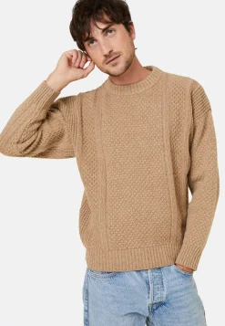 Maison Montagut Pulls>Pull Maille Gaufree En Laine Et Cachemire - Fall