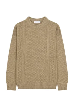 Maison Montagut Pulls>Pull Maille Gaufree En Laine Et Cachemire - Fall