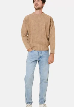Maison Montagut Pulls>Pull Maille Gaufree En Laine Et Cachemire - Fall