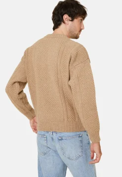 Maison Montagut Pulls>Pull Maille Gaufree En Laine Et Cachemire - Fall