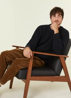 Maison Montagut Pulls>Pull Maille Gaufree En Laine Et Cachemire - Fall
