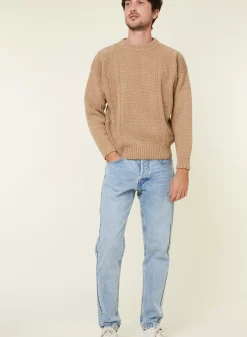 Maison Montagut Pulls>Pull Maille Gaufree En Laine Et Cachemire - Fall