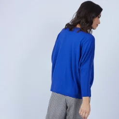 Maison Montagut Pulls>Pull Manches Chauve-Souris En Laine Merinos - Boxe