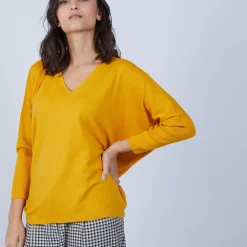 Maison Montagut Pulls>Pull Manches Chauve-Souris En Laine Merinos - Boxe