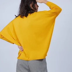 Maison Montagut Pulls>Pull Manches Chauve-Souris En Laine Merinos - Boxe