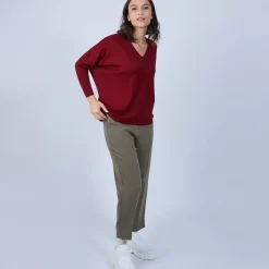 Maison Montagut Pulls>Pull Manches Chauve-Souris En Laine Merinos - Boxe