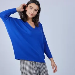 Maison Montagut Pulls>Pull Manches Chauve-Souris En Laine Merinos - Boxe