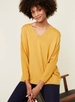 Maison Montagut Pulls>Pull Manches Chauve-Souris En Laine Merinos - Boxe