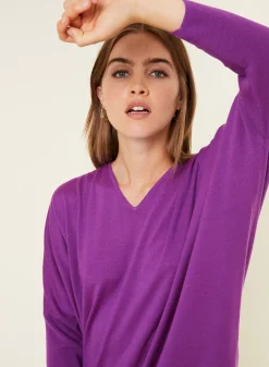 Maison Montagut Pulls>Pull Manches Chauve-Souris En Laine Merinos - Boxe