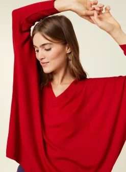 Maison Montagut Pulls>Pull Manches Chauve-Souris En Laine Merinos - Boxe