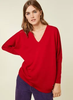 Maison Montagut Pulls>Pull Manches Chauve-Souris En Laine Merinos - Boxe