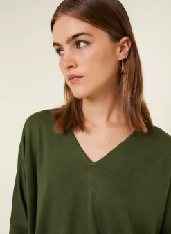Maison Montagut Pulls>Pull Manches Chauve-Souris En Laine Merinos - Boxe