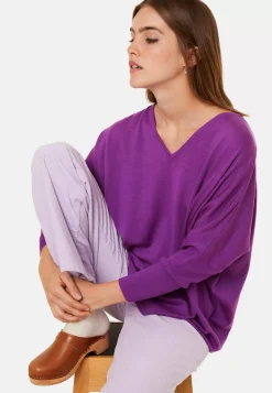 Maison Montagut Pulls>Pull Manches Chauve-Souris En Laine Merinos - Boxe
