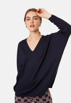 Maison Montagut Pulls>Pull Manches Chauve-Souris En Laine Merinos - Boxe