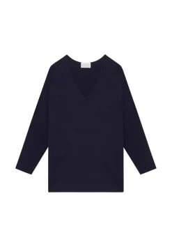 Maison Montagut Pulls>Pull Manches Chauve-Souris En Laine Merinos - Boxe