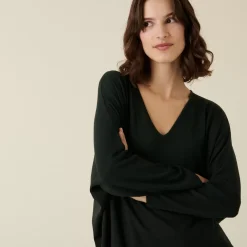 Maison Montagut Pulls>Pull Manches Chauve-Souris En Laine Merinos - Boxe