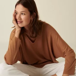 Maison Montagut Pulls>Pull Manches Chauve-Souris En Laine Merinos - Boxe