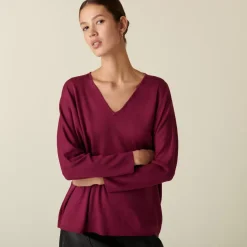 Maison Montagut Pulls>Pull Manches Chauve-Souris En Laine Merinos - Boxe