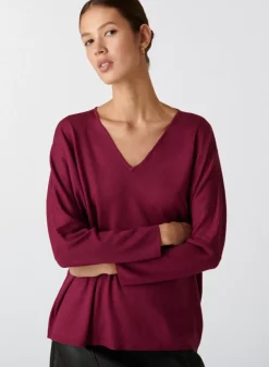 Maison Montagut Pulls>Pull Manches Chauve-Souris En Laine Merinos - Boxe