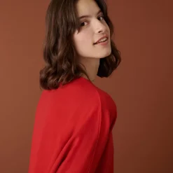 Maison Montagut Pulls>Pull Manches Chauve-Souris En Laine Merinos - Boxe