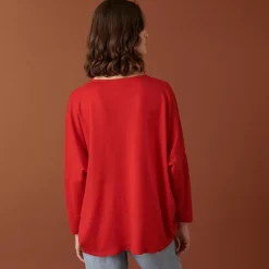 Maison Montagut Pulls>Pull Manches Chauve-Souris En Laine Merinos - Boxe