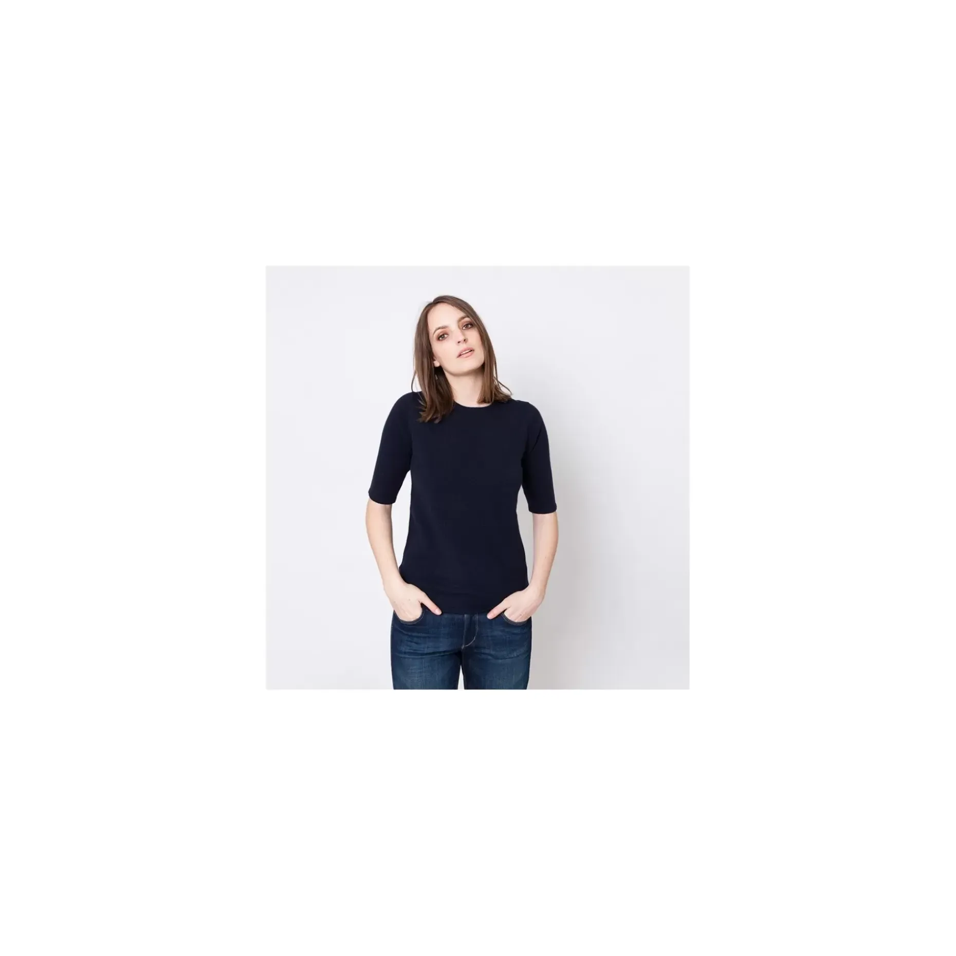 Maison Montagut Pulls>Pull Manches Coudes En Cachemire Juliette