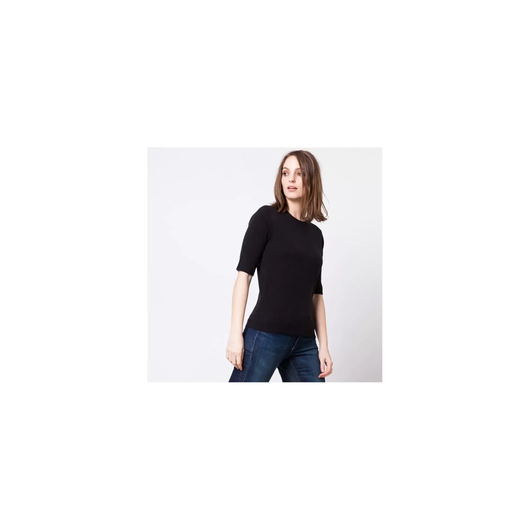 Maison Montagut Pulls>Pull Manches Coudes En Cachemire Juliette