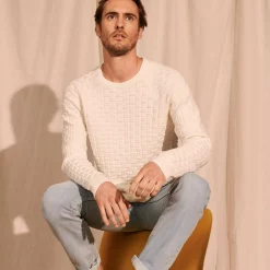 Maison Montagut Pulls>Pull Manches Raglan En Coton Bio - Pepino