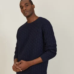 Maison Montagut Pulls>Pull Manches Raglan En Coton Bio - Pepino