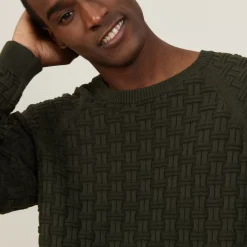 Maison Montagut Pulls>Pull Manches Raglan En Coton Bio - Pepino