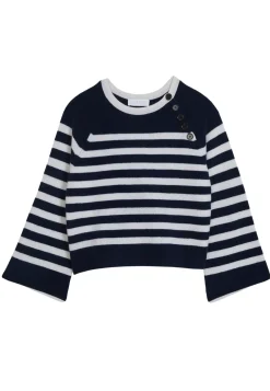 Maison Montagut Pulls>Pull Mariniere En Cachemire A Manches Ample - Gaelle