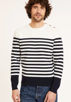 Maison Montagut Pulls>Pull Mariniere En Coton - Dory
