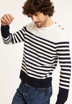 Maison Montagut Pulls>Pull Mariniere En Coton - Dory