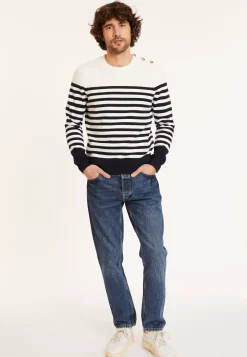 Maison Montagut Pulls>Pull Mariniere En Coton - Dory