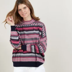 Maison Montagut Pulls>Pull Motifs Azteques En Laine - Fidji