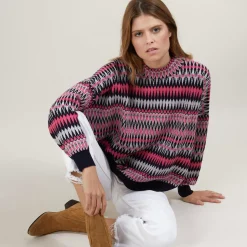 Maison Montagut Pulls>Pull Motifs Azteques En Laine - Fidji