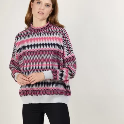 Maison Montagut Pulls>Pull Motifs Azteques En Laine - Fidji