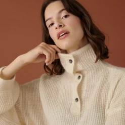 Maison Montagut Pulls>Pull Oversize Boutonne En Mohair - Clea