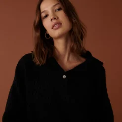 Maison Montagut Pulls>Pull Oversize Boutonne En Mohair - Clea