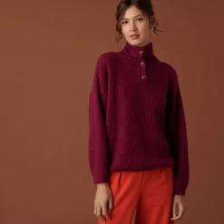 Maison Montagut Pulls>Pull Oversize Boutonne En Mohair - Clea