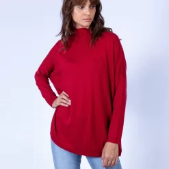 Maison Montagut Pulls>Pull Oversize Col Montant - Garance