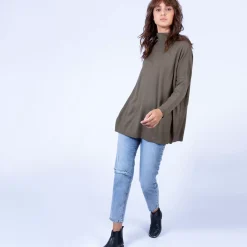 Maison Montagut Pulls>Pull Oversize Col Montant - Garance