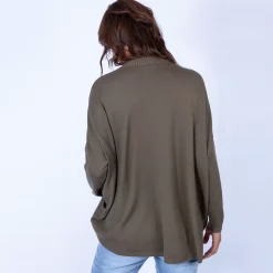 Maison Montagut Pulls>Pull Oversize Col Montant - Garance